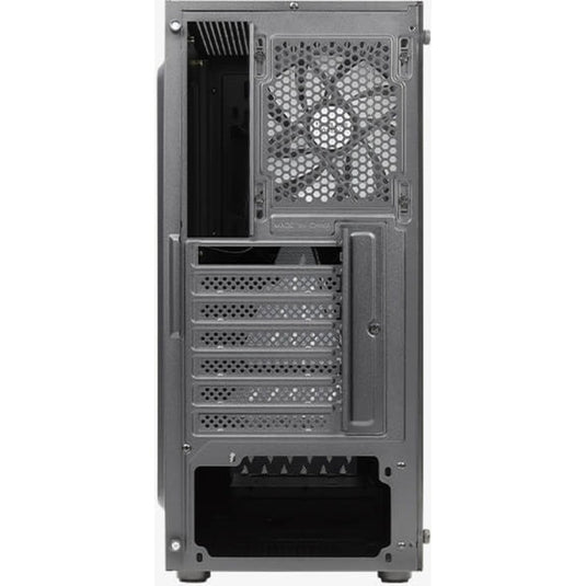 Aerocool delta g-bk-v1 midi tower behuizing (zwart | 3x usb-a | rgb | tempered glass)