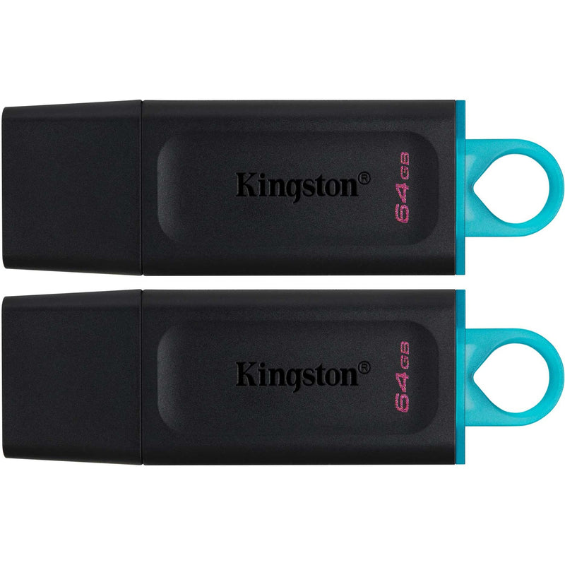 Afbeelding laden in galerijviewer, Usb-stick kingston datatraveler exodia 64 gb turkoois, zwart
