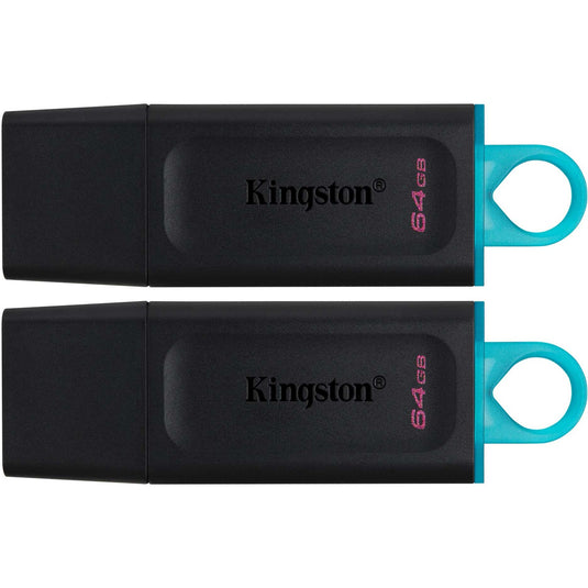 Usb-stick kingston datatraveler exodia 64 gb turkoois, zwart