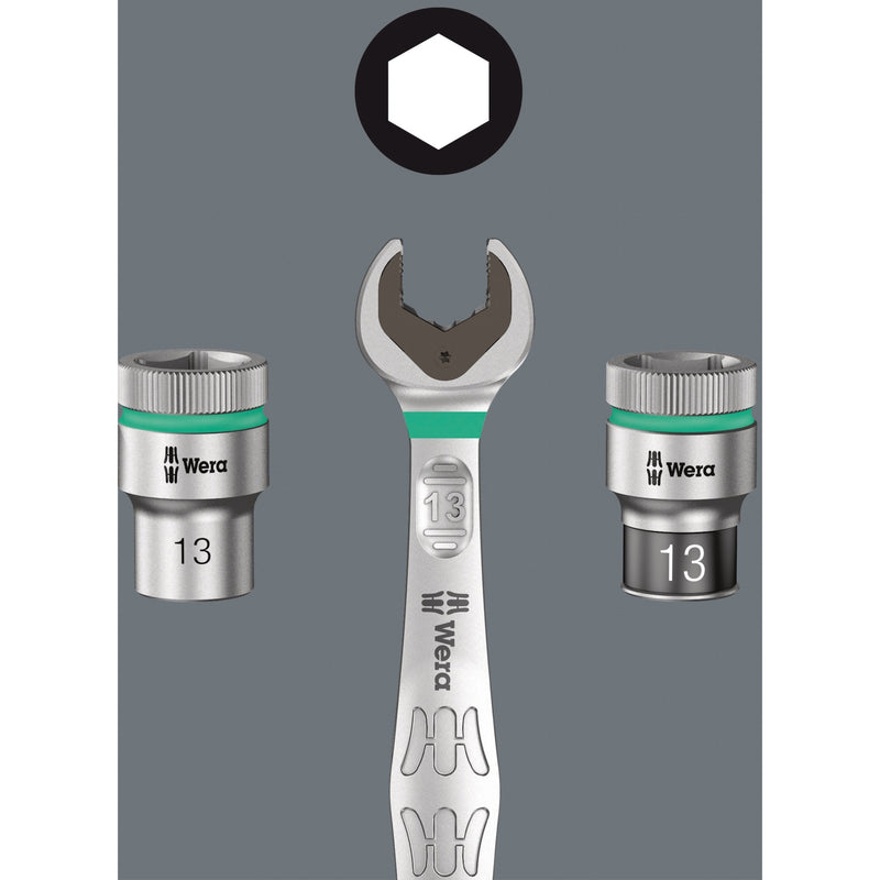 Afbeelding laden in galerijviewer, Wera 8100 sa 11 zyklop metal-ratelset, 28‑delig gereedschapsset (omschakelpal, 1 4 -aandrijving)
