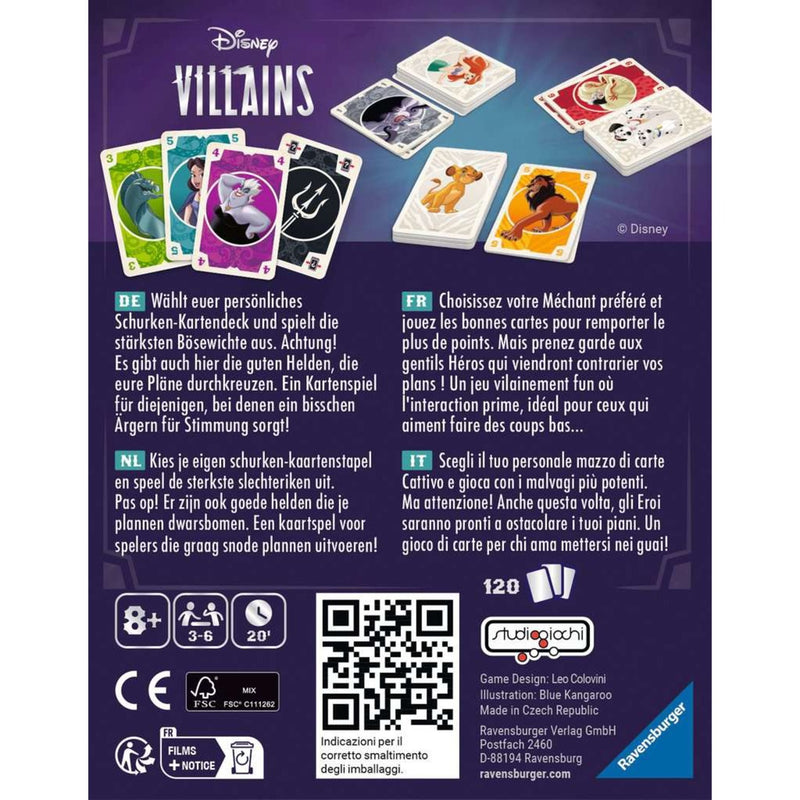 Afbeelding laden in galerijviewer, Ravensburger disney villains kaartspel (nederlands, 3 - 6 spelers, 15 minuten, vanaf 8 jaar)
