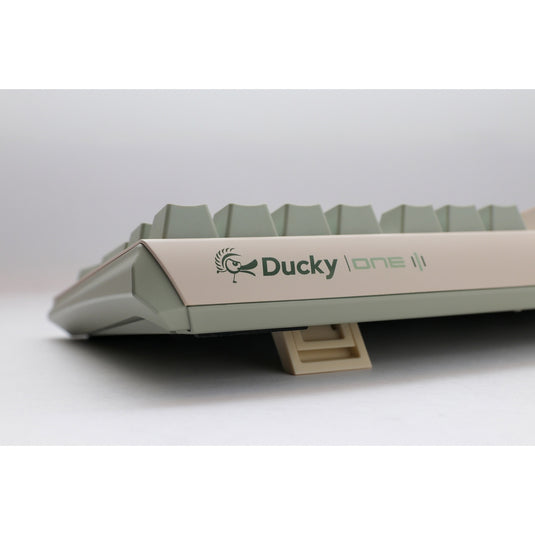 Ducky one 3 matcha tkl mechanisch toetsenbord (crème, us lay-out (qwerty), cherry mx blue, 80% (tkl), pbt double shot, hot swap)