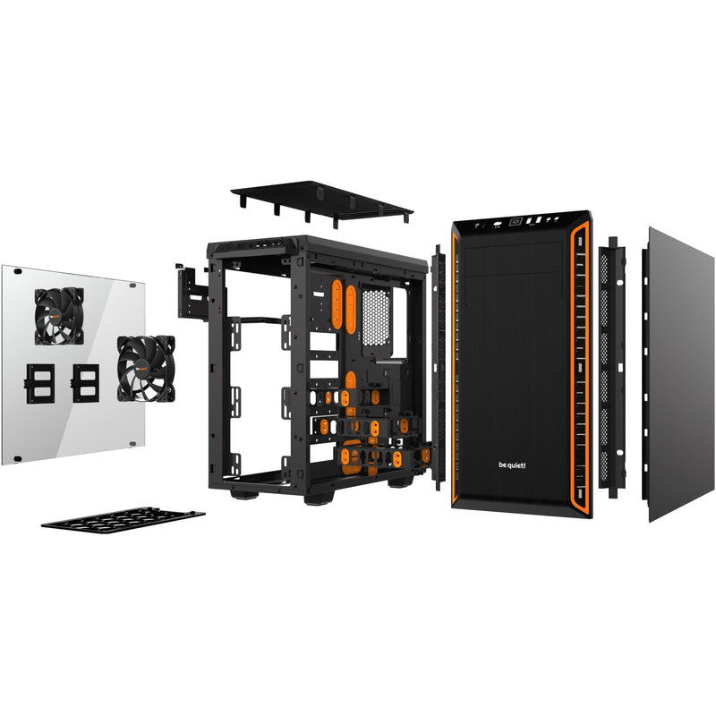 Afbeelding laden in galerijviewer, Be quiet! pure base 600 window midi tower behuizing (zwart oranje | 2x usb-a | tempered glass)
