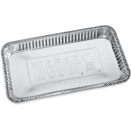 Weber lekbakjes druipschaal (zilver, 5 stuks)