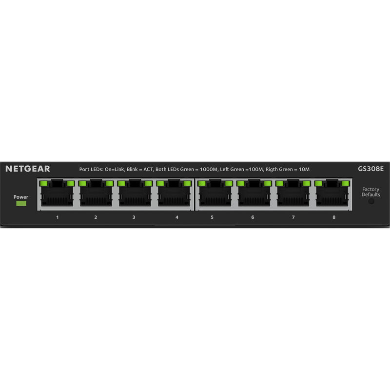 Afbeelding laden in galerijviewer, Netgear 8-poorts gigabit ethernet plus-switch (gs308ev4) (zwart)
