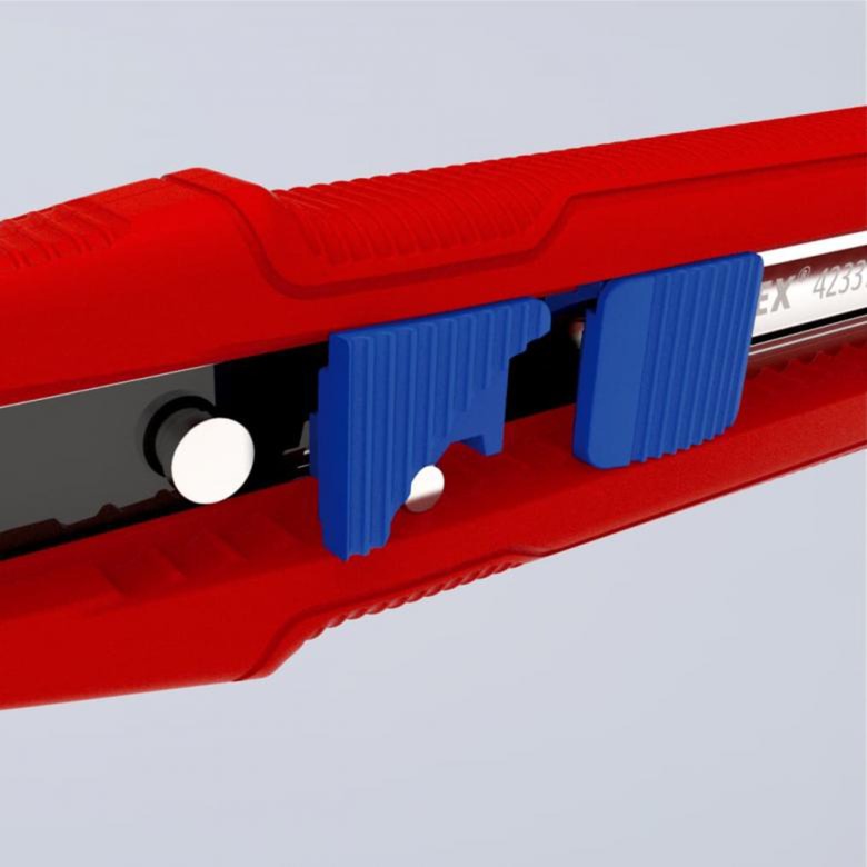 Afbeelding laden in galerijviewer, Knipex cutix universele mes stanleymes (rood blauw, incl. 2 mesbladen)
