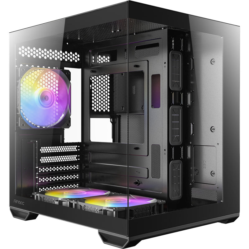 Afbeelding laden in galerijviewer, Antec cx60m argb mini tower behuizing (zwart | 3x usb-a | rgb | tempered glass)
