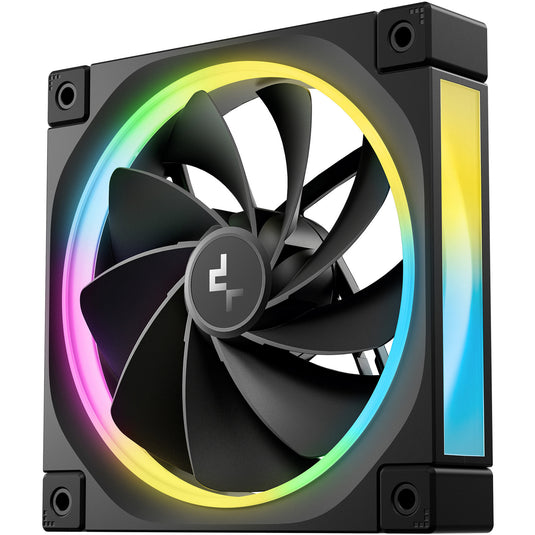 Deepcool fl12r rgb case fan (zwart, 120 x 120 x 25 mm, pwm)