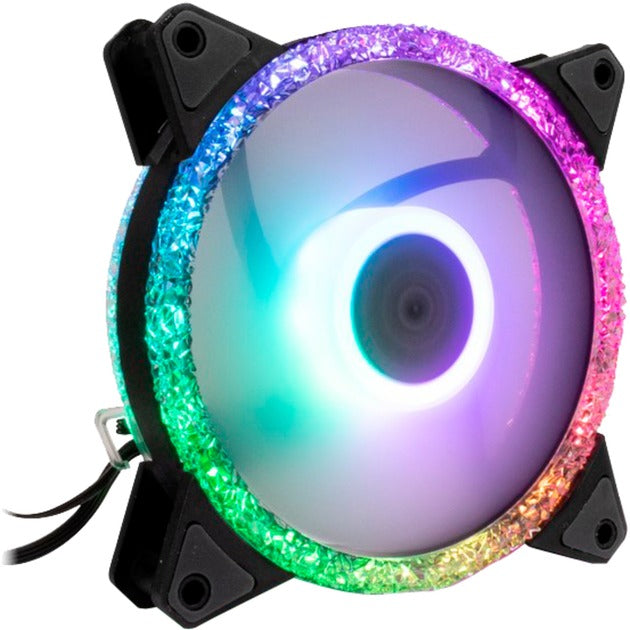 Afbeelding laden in galerijviewer, Inter-tech argus rs-07 rgb set120x120x25 case fans (zwart, 3 stuks, 120 x 120 x 25 mm, pwm)
