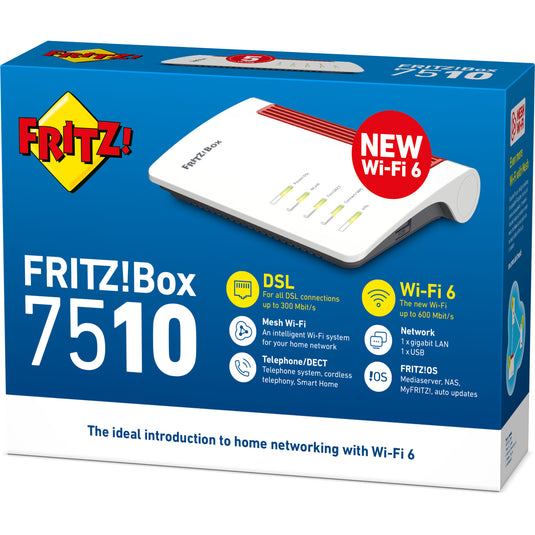 Fritz! box 7510 edition international router (rood)