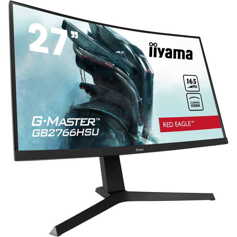 Afbeelding laden in galerijviewer, Iiyama g-master red eagle gb2766hsu-b1 27 curved gaming monitor (zwart, 2x hdmi, displayport, 2x usb-a, usb-b, 165 hz)
