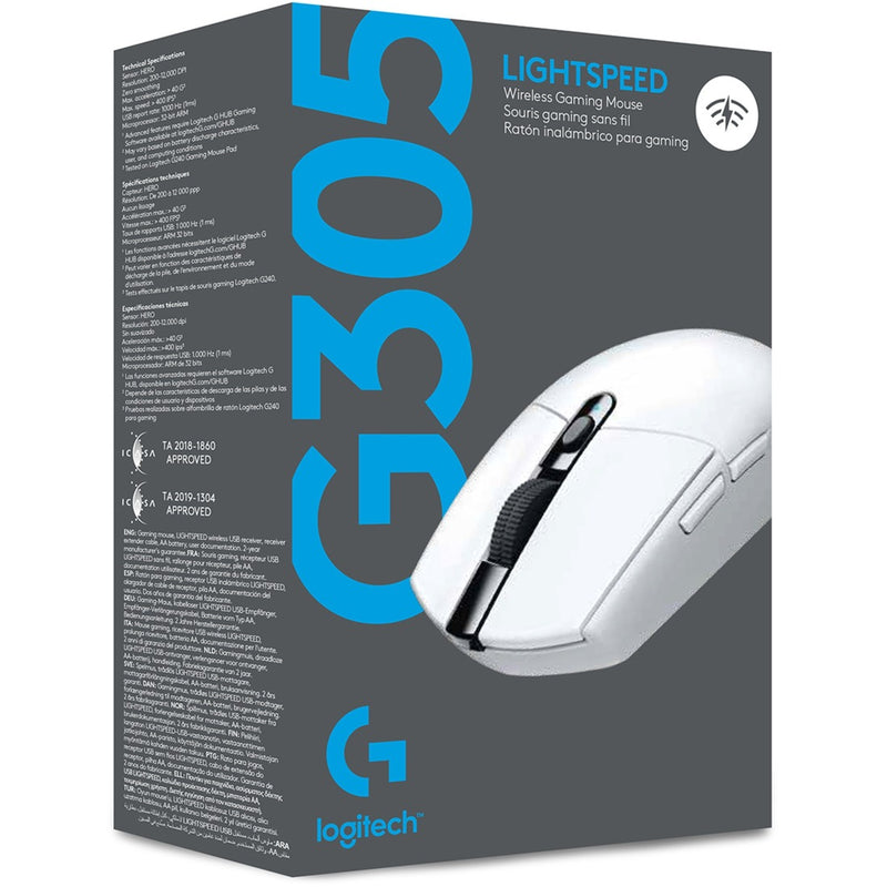 Afbeelding laden in galerijviewer, Logitech g305 lightspeed draadloze gamingmuis (wit, 200 – 12.000 dpi)
