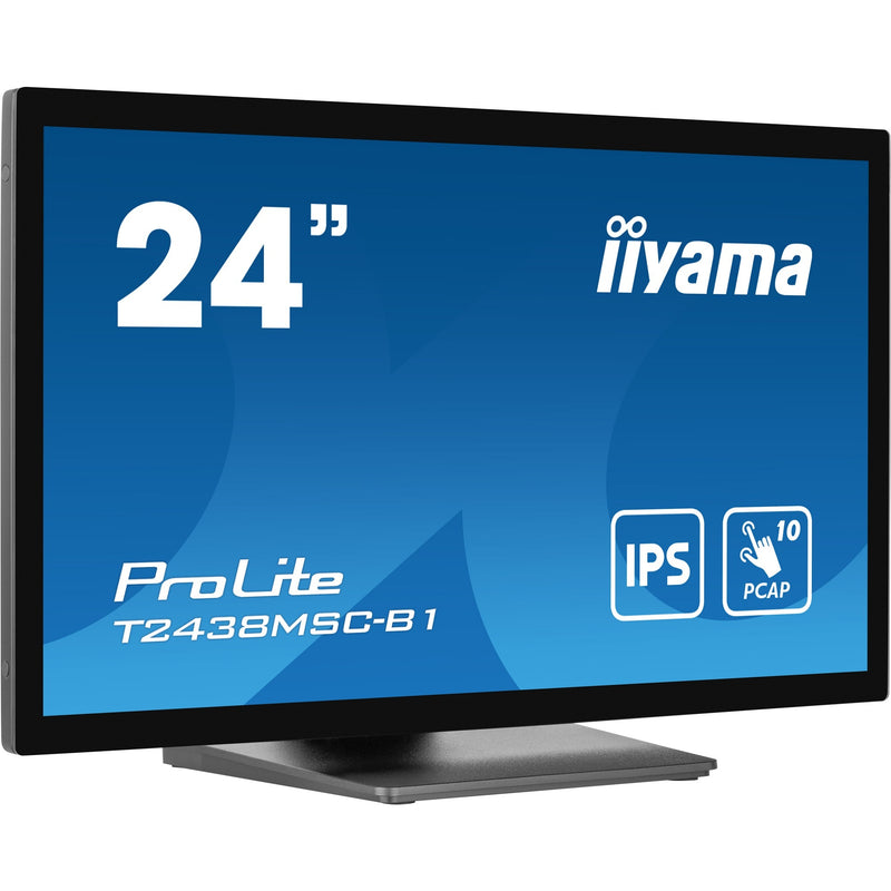 Afbeelding laden in galerijviewer, Iiyama prolite t2438msc-b1 23.8 touchscreen monitor (zwart (mat), hdmi, displayport, 2x usb-a, usb-b)

