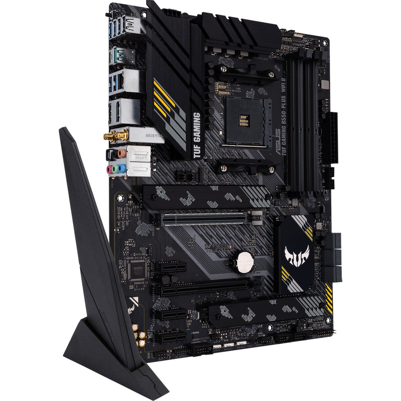 Afbeelding laden in galerijviewer, Asus tuf gaming b550-plus wifi ii socket am4 moederbord (zwart, raid, gb-lan, wi-fi 6, bt, sound, atx)
