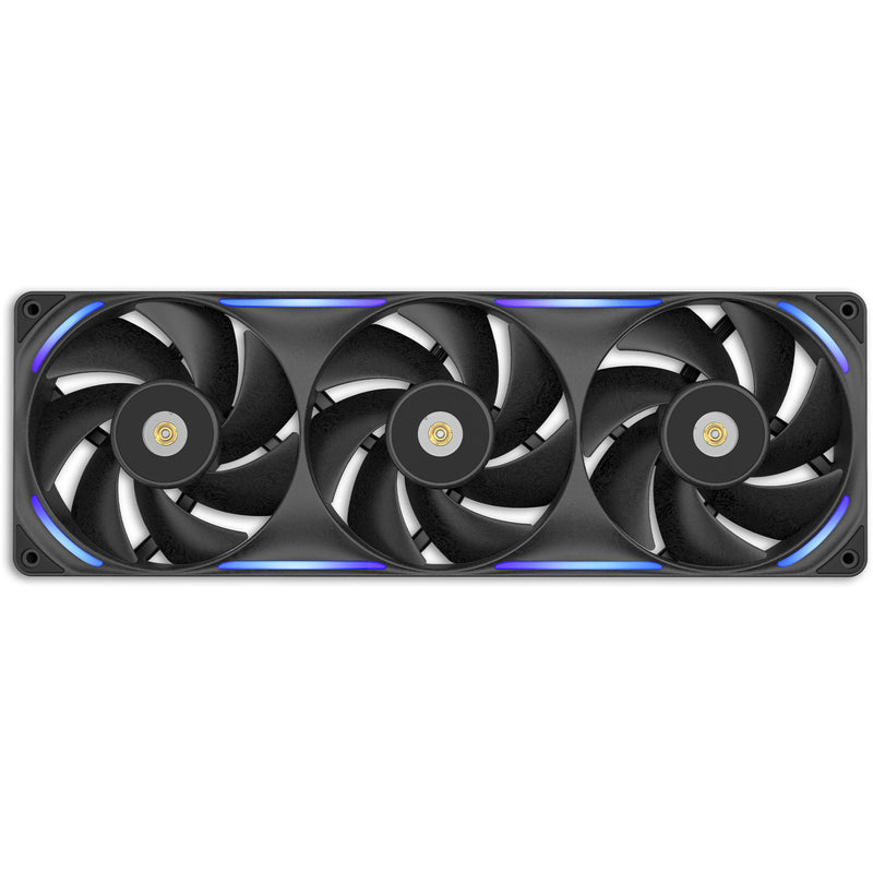 Afbeelding laden in galerijviewer, Nzxt f360x rgb case fans (zwart, 3 stuks, 360 x 120 x 30 mm, pwm)
