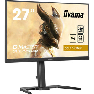Iiyama g-master gold phoenix gb2795hsu-b1 27 gaming monitor (zwart, 1x displayport, 1x hdmi, 4x usb-a, 280 hz)
