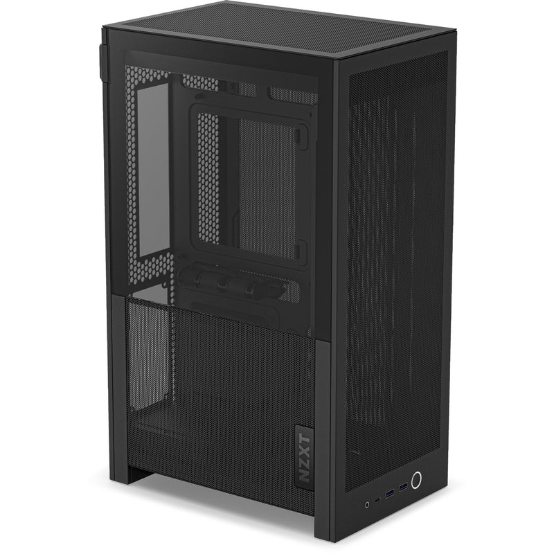 Afbeelding laden in galerijviewer, Nzxt h2 flow mini tower behuizing (zwart | 2x usb-a | 1x usb-c | tempered glass)

