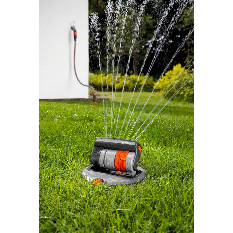 Afbeelding laden in galerijviewer, Gardena complete set met verzonken zwenksproeier os 140 sprinklersysteem (grijs oranje, 8221-20)
