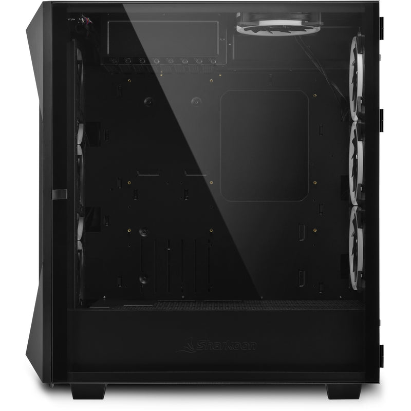 Afbeelding laden in galerijviewer, Sharkoon rev300 midi tower behuizing (zwart | 4x usb-a | 1x usb-c | rgb | tempered glass)
