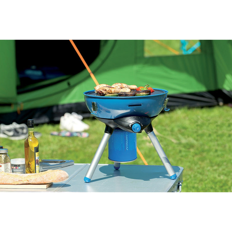 Afbeelding laden in galerijviewer, Campingaz party grill 400 cv gasbarbecue (zwart blauw, ø 35 cm)
