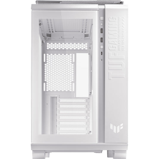 Asus tuf gaming gt502 midi tower behuizing (wit | 2x usb-a | 1x usb-c | tempered glass)