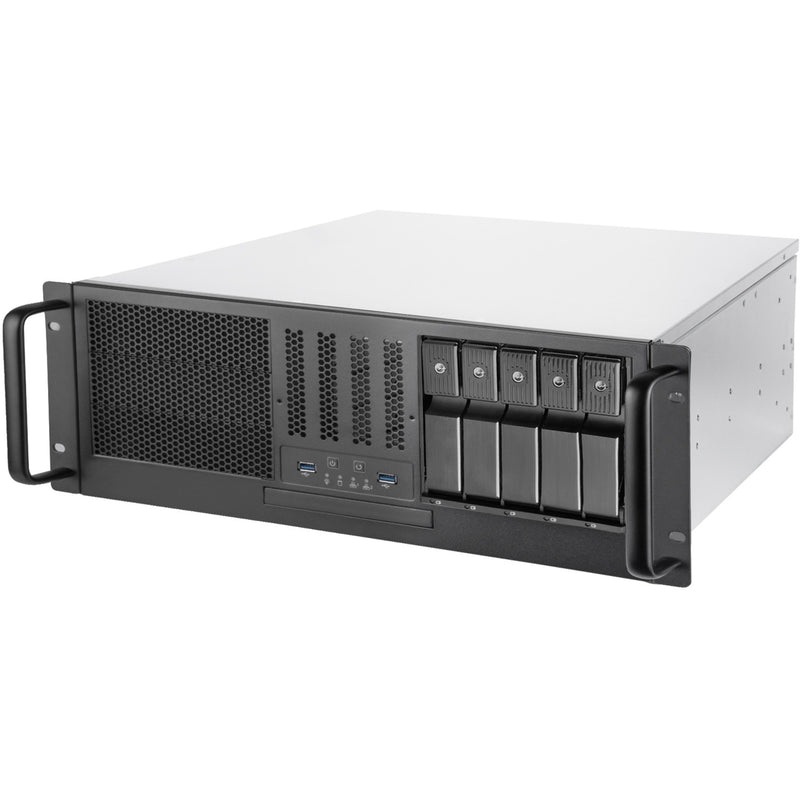 Afbeelding laden in galerijviewer, Silverstone rm41-h08 rack behuizing (zwart | 2x usb-a 3.2 (5 gbit s))
