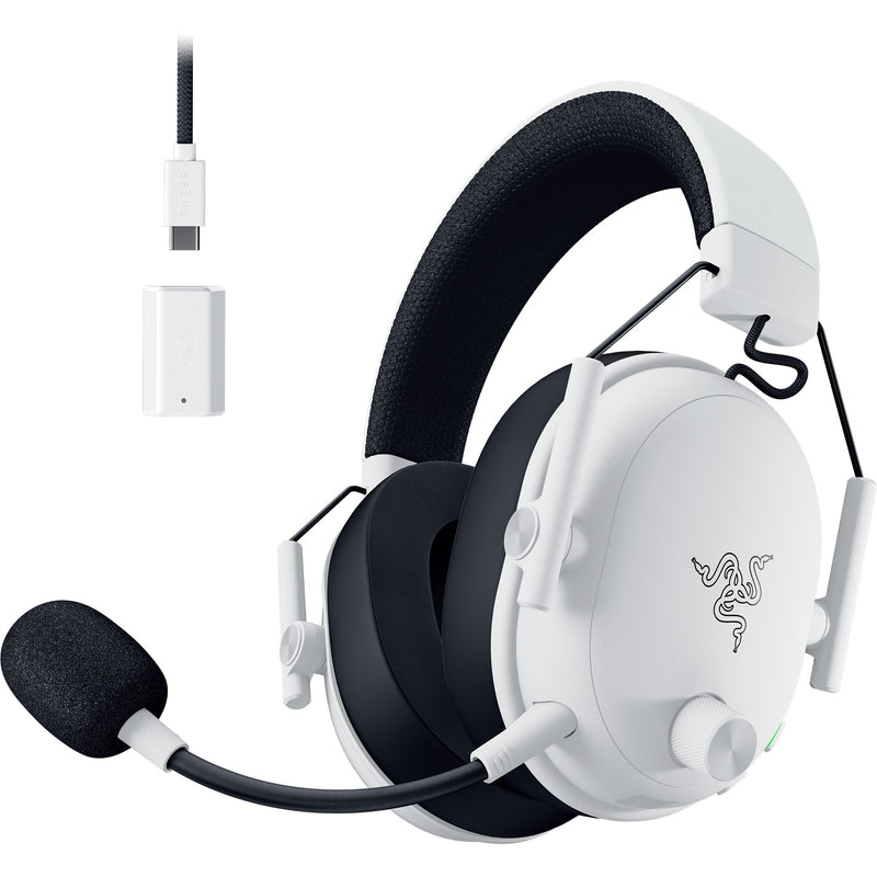 Afbeelding laden in galerijviewer, Razer blackshark v3 over-ear gaming headset (wit zwart, pc, playstation 4 en 5, bluetooth)

