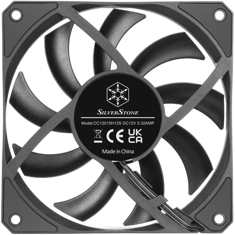 Afbeelding laden in galerijviewer, Silverstone air slimmer 120 case fan (zwart, 120 x 15 x 120 mm, pwm)
