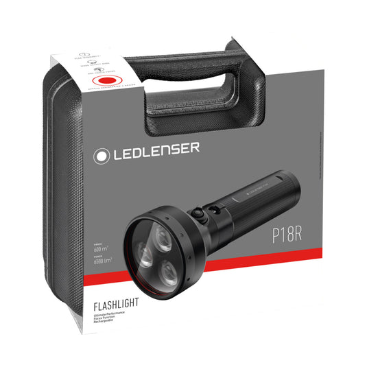 Ledlenser p18r zaklamp (zwart, 6500 lm, 6000-7500k)