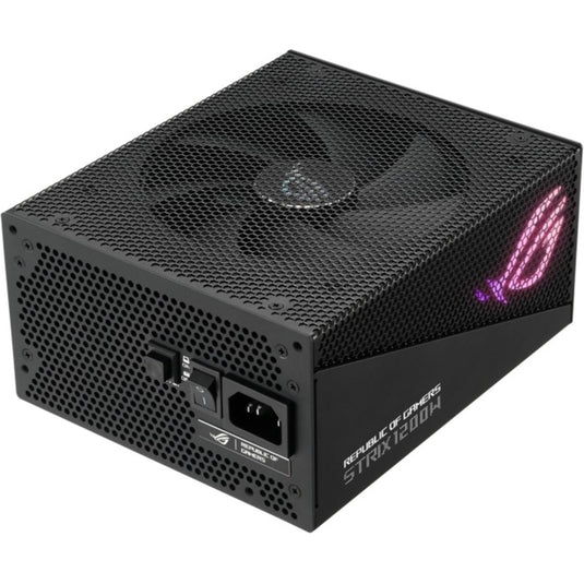 Asus rog strix gold aura edition modulaire 1200 watt voeding (zwart, 1x 12vhpwr, 4x pcie)