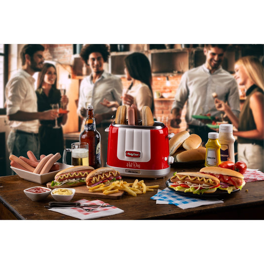 Ariete party time hotdogmaker 0206 00 hot dog maker (rood wit)