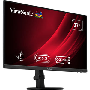 Viewsonic vg2709u-2k dockingmonitor met dubbele luidsprekers en daisy chain 27 (zwart (mat), 1x hdmi, 1x displayport, 1x displayport uit, usb-c, usb-a ,100hz)