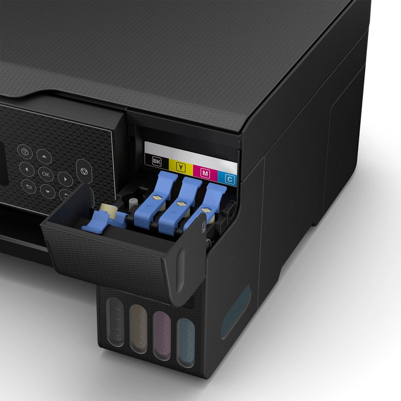 Afbeelding laden in galerijviewer, Epson ecotank et-2871 a4 multifunctionele wi-fi-printer met inkttank all-in-one inkjetprinter (zwart, scannen, kopiëren, wi-fi, inclusief tot 3 jaar inkt)
