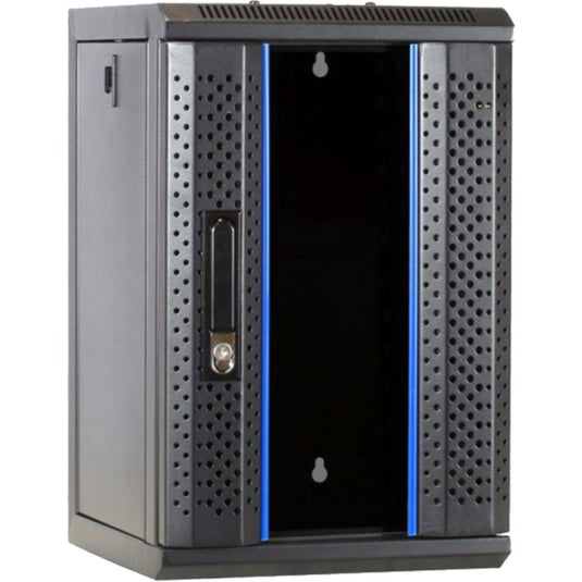 Dsi 10 inch 9u serverkast met glazen deur server rack