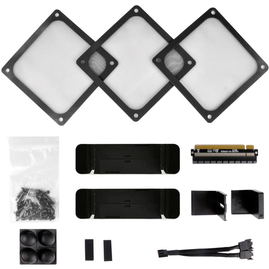 Silverstone sst-ftz01b-e desktop behuizing (zwart | 2x usb-a)