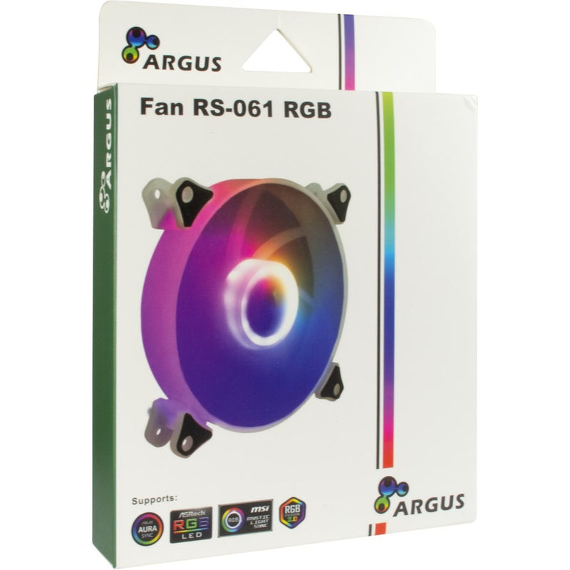 Afbeelding laden in galerijviewer, Inter-tech argus rs-061 rgb case fan (120 x 120 x 25 mm, pwm)
