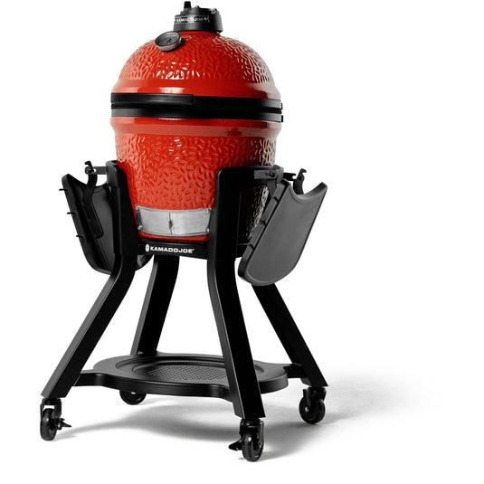 Kamado joe joe jr®-kar met zijtafels barbecuewagen (zwart)