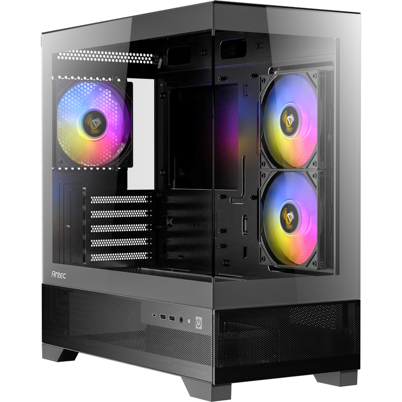 Afbeelding laden in galerijviewer, Antec cx500m argb mini tower behuizing (zwart | 2x usb-a | 1x usb-c | tempered glass)
