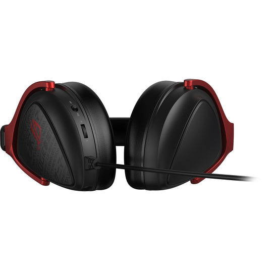 Asus rog delta s core over-ear gaming headset (zwart rood, pc, playstation 4, playstation 5, xbox one, xbox series x|s, nintendo switch)