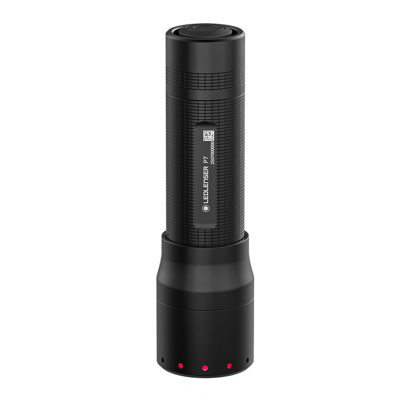 Afbeelding laden in galerijviewer, Ledlenser p7 zaklamp (zwart, 650 lm, 6000-7500k)
