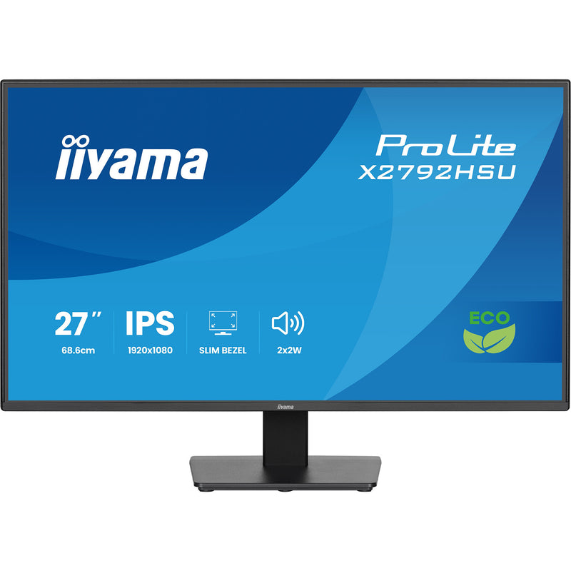 Afbeelding laden in galerijviewer, Iiyama prolite x2792hsu-b1 27 monitor (zwart (mat), hdmi, displayport, 2x usb-a, usb-b, 120 hz)
