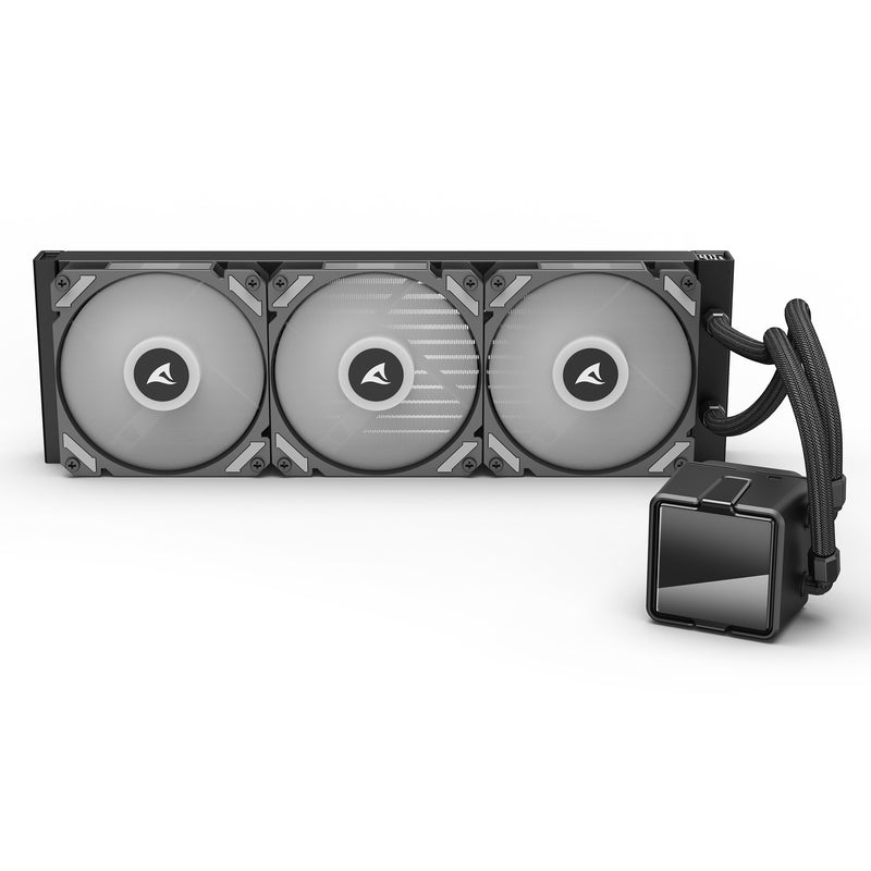 Afbeelding laden in galerijviewer, Sharkoon s60 argb waterkoeling (zwart, 4-pin pwm)
