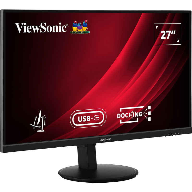 Afbeelding laden in galerijviewer, Viewsonic vg2709u-2k dockingmonitor met dubbele luidsprekers en daisy chain 27 (zwart (mat), 1x hdmi, 1x displayport, 1x displayport uit, usb-c, usb-a ,100hz)
