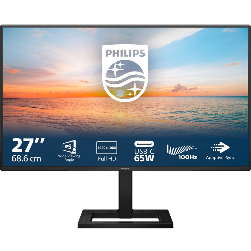 Afbeelding laden in galerijviewer, Philips 27e1n1300ae 00 27 monitor (zwart, hdmi, 2x usb-a, usb-c)
