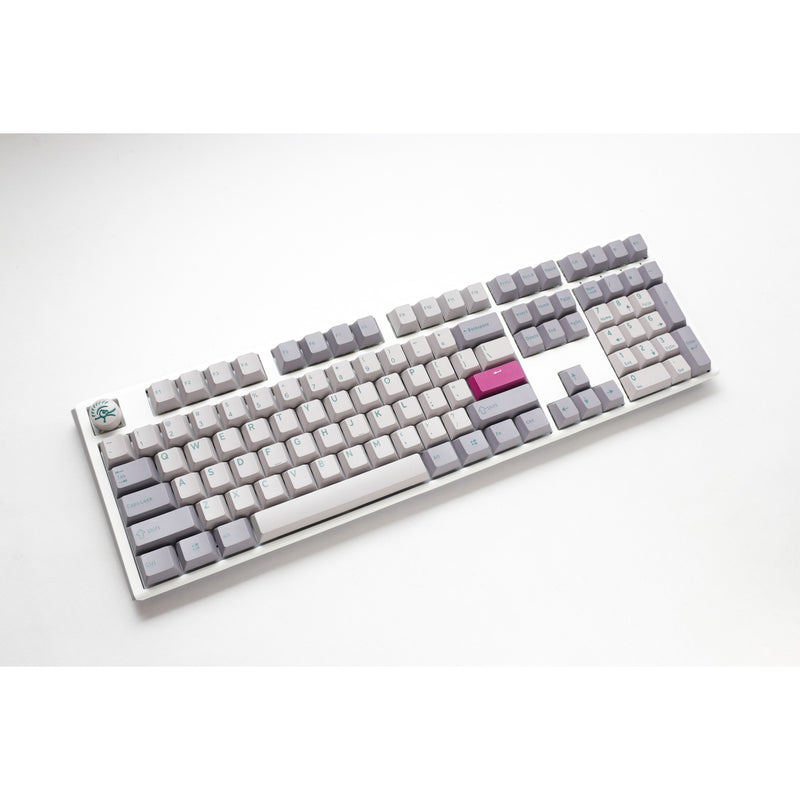 Afbeelding laden in galerijviewer, Ducky one 3 mist grey rgb mechanisch toetsenbord (lichtgrijs, us lay-out (qwerty), cherry mx red, 100%, rgb led, double-shot pbt, hot-swappable, quack mechanics)
