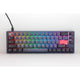 Ducky one 3 cosmic blue sf rgb mechanisch toetsenbord (donkerblauw, us lay-out (qwerty), cherry mx red, 65%, rgb leds, double-shot pbt, hot-swappable, quack mechanics)