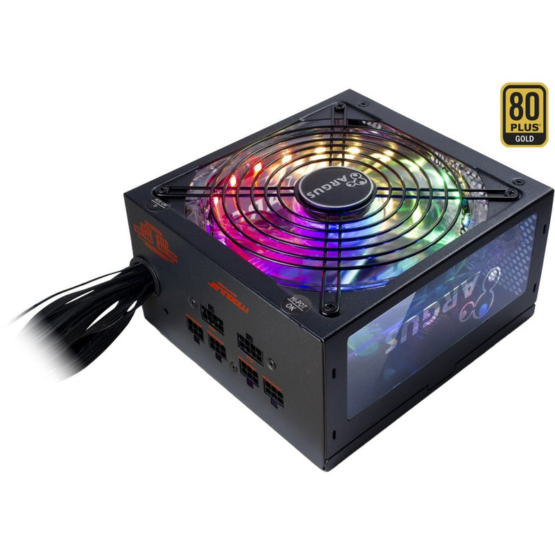 Afbeelding laden in galerijviewer, Inter-tech argus rgb-650w cm ii modulaire 650 watt voeding (zwart, 2x pcie)
