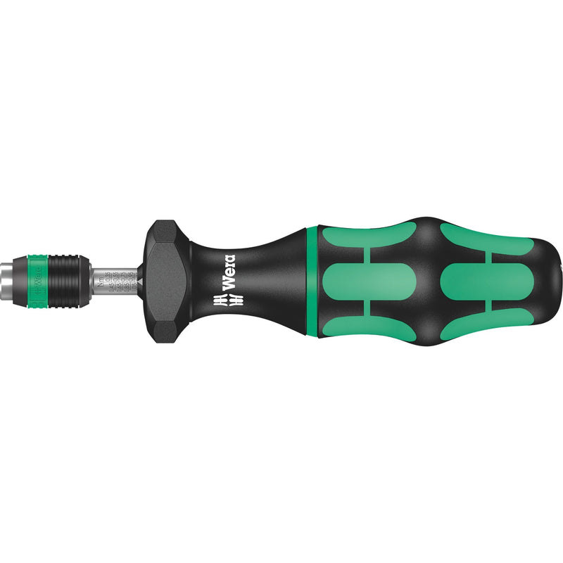 Afbeelding laden in galerijviewer, Wera serie 7400 kraftform instelbare momentschroevendraaier draaimomentsleutel (zwart groen, 0.3 tot 1.2 nm, met rapidaptor snelwisselhouder)
