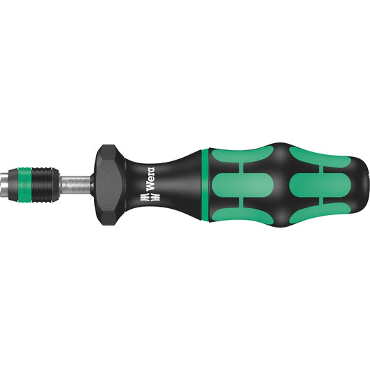 Wera serie 7400 kraftform instelbare momentschroevendraaier draaimomentsleutel (zwart groen, 0.3 tot 1.2 nm, met rapidaptor snelwisselhouder)