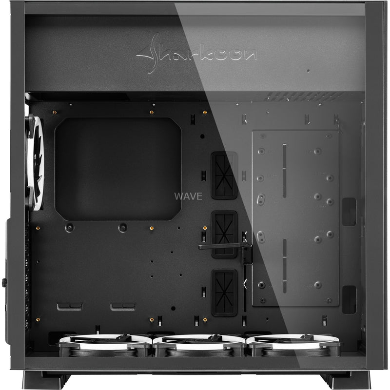 Afbeelding laden in galerijviewer, Sharkoon pure steel rgb midi tower behuizing (zwart | 2x usb-a | rgb | window)
